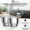 Robot planetarny Extralink, 1300 W, 2 misy 5 l i 5,5 l, czarny