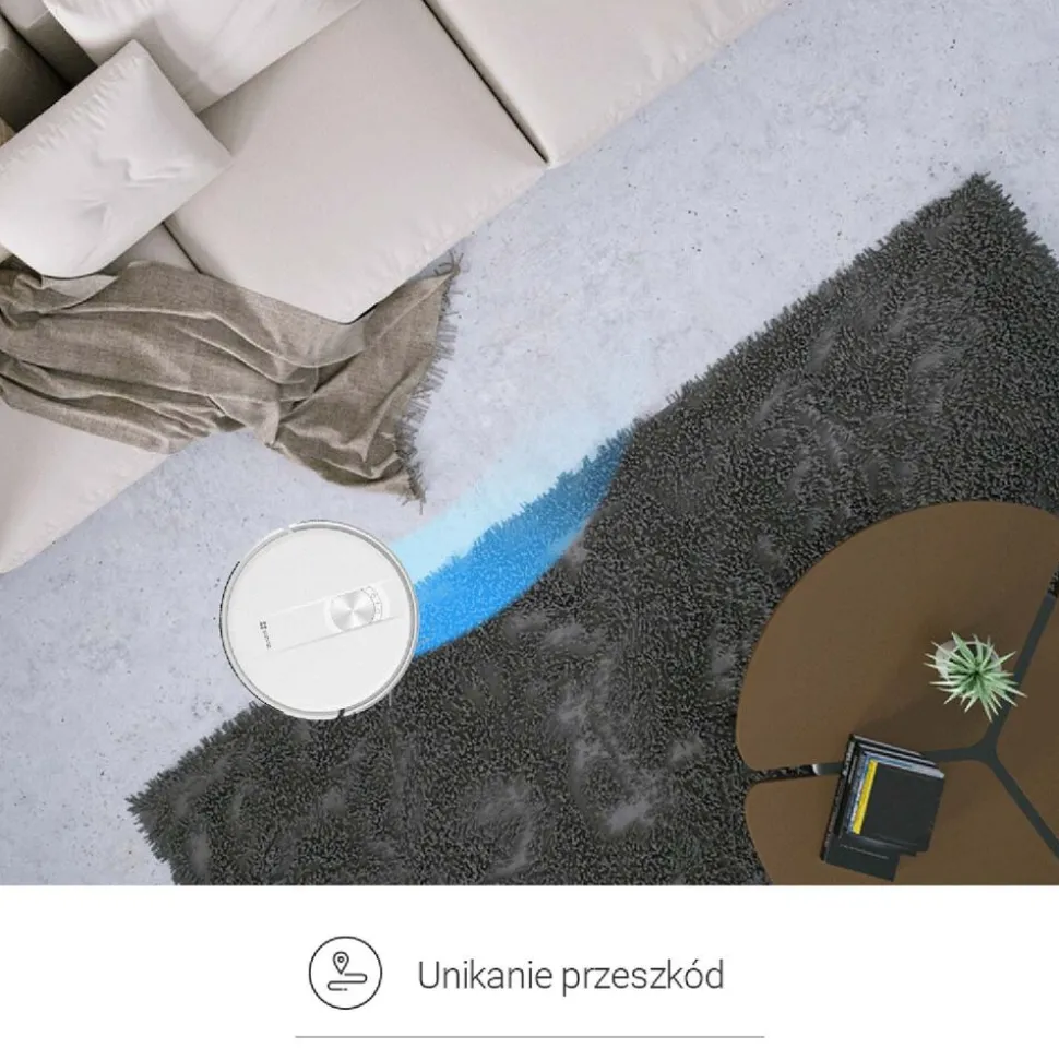 Robot sprzątający Ezviz RC3 Plus, ze stacją opróżniającą, biały