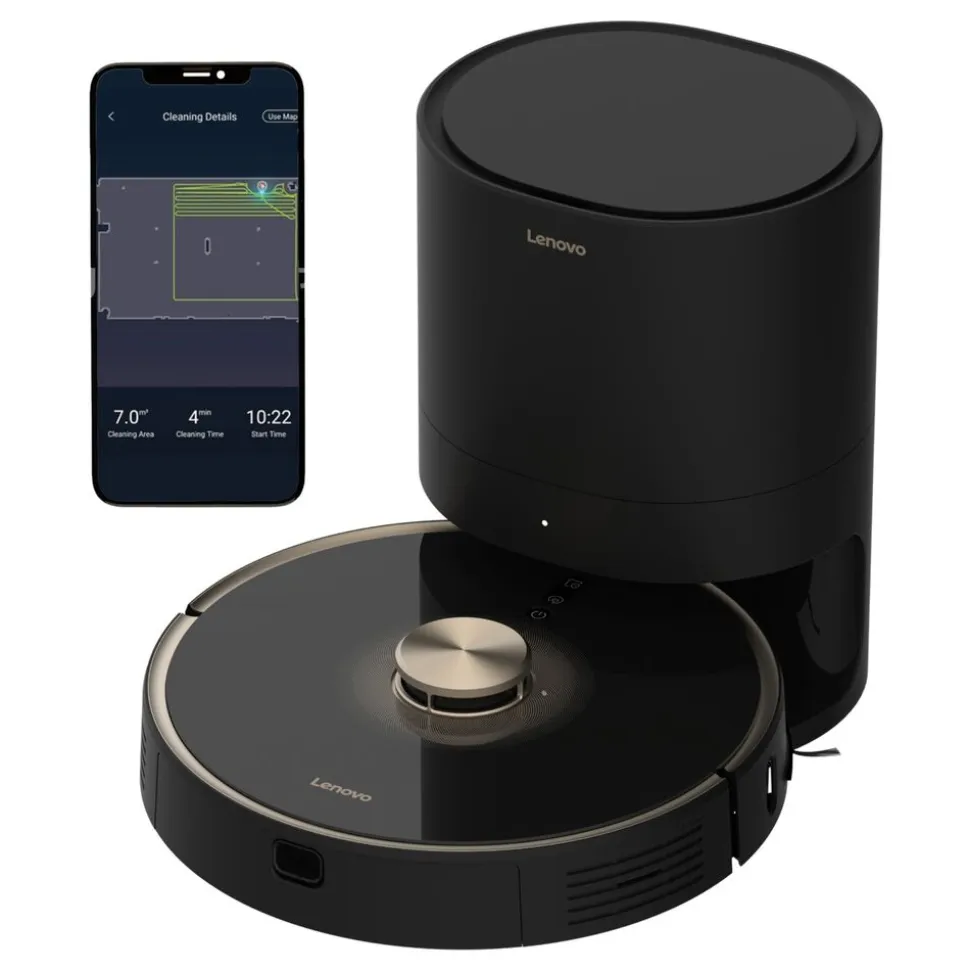Robot sprzątający LENOVO T1 S Pro, 50 W, 5200 mAh, czarny