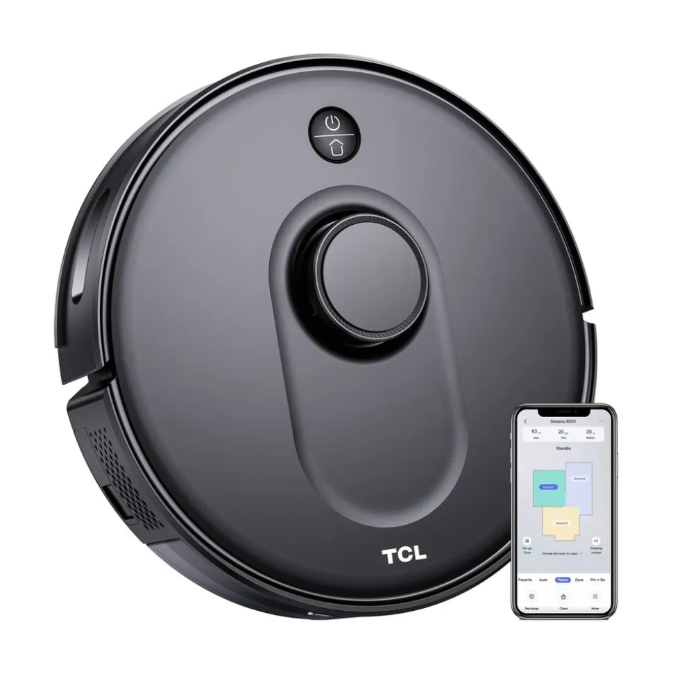 Robot sprzątający TCL Sweeva 6000 Black, 2700 Pa, 4 tryby pracy