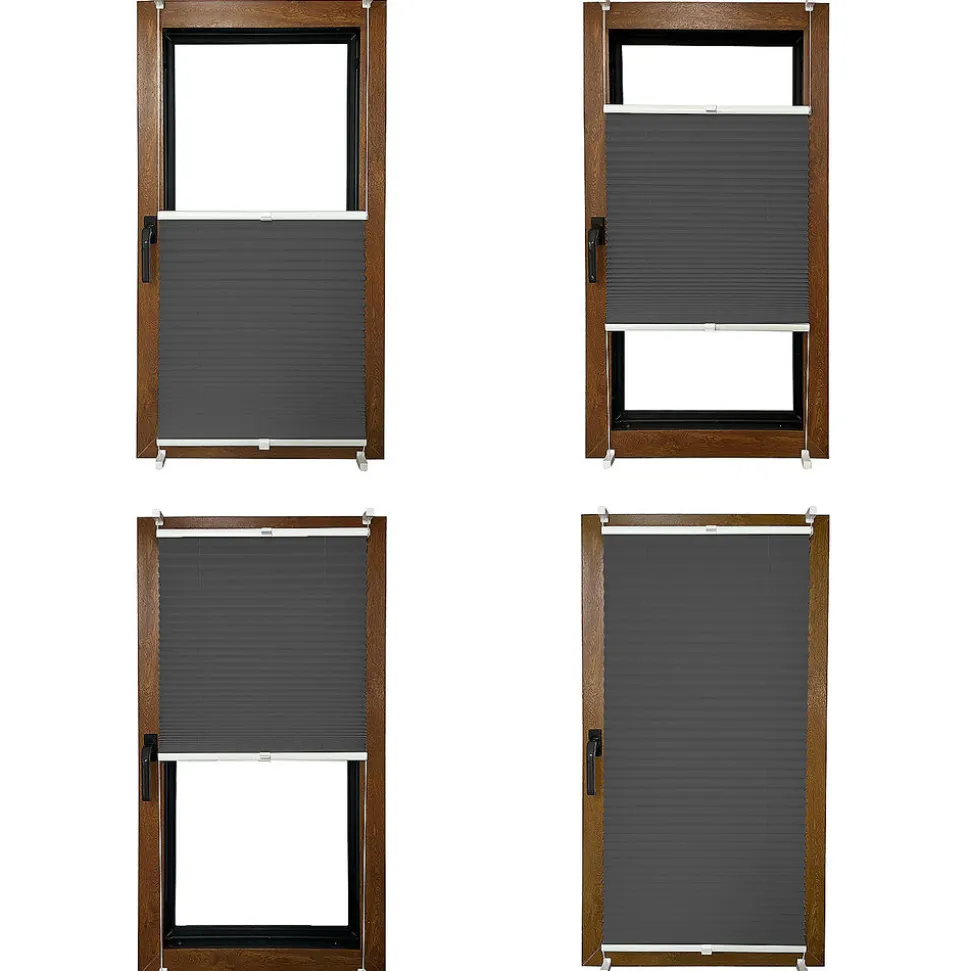 Roleta plisowana DecoTeam, 57 x 130 cm, szara