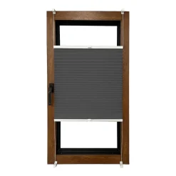 Roleta plisowana DecoTeam, 57 x 130 cm, szara