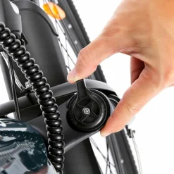 Rower elektryczny damski Bikfun AMAK00053, koła 26'', ciemnozielony