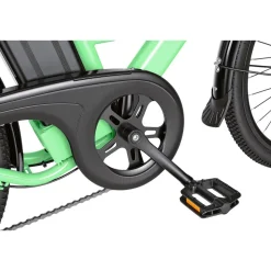 Rower elektryczny damski Bikfun AMAK00052, koła 26'', zielony