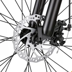 Rower elektryczny MTB Ancheer, 27,5”, czarny z niebieskimi elementami
