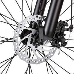 Rower elektryczny MTB Ancheer, 27,5”, czarny z zielonymi elementami