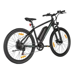 Rower elektryczny MTB Ancheer, 27,5”, czarny z zielonymi elementami