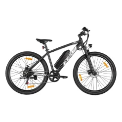 Rower elektryczny MTB Ancheer, 27,5”, czarny z białymi elementami