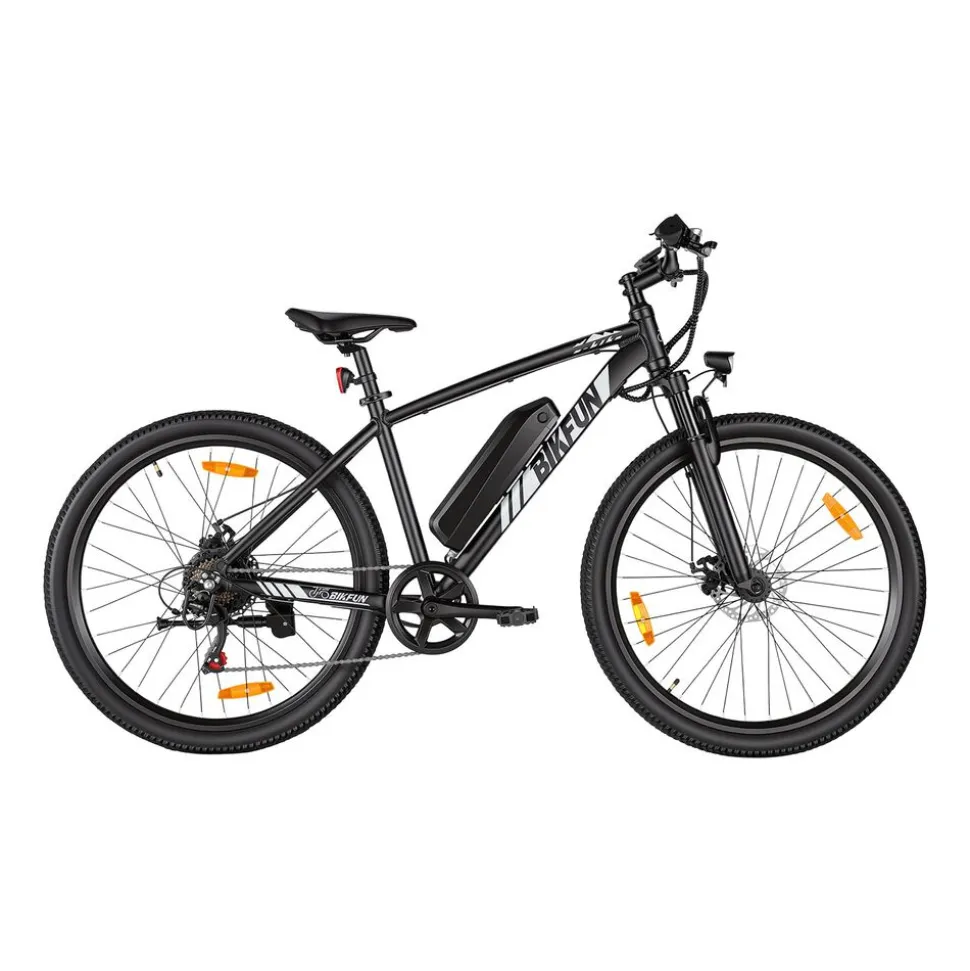 Rower elektryczny MTB Bikfun AMAK00051, koła 27,5'', biały