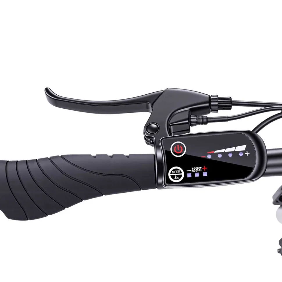 Rower elektryczny MTB Bikfun AMAK00054, koła 26'', biały