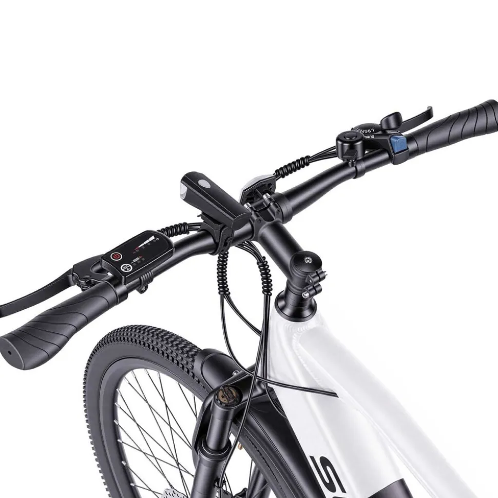 Rower elektryczny MTB Bikfun AMAK00054, koła 26'', biały