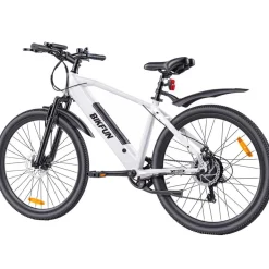 Rower elektryczny MTB Bikfun AMAK00054, koła 26'', biały