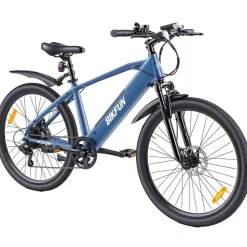 Rower elektryczny MTB Bikfun AMAK00054, koła 26'', niebieski