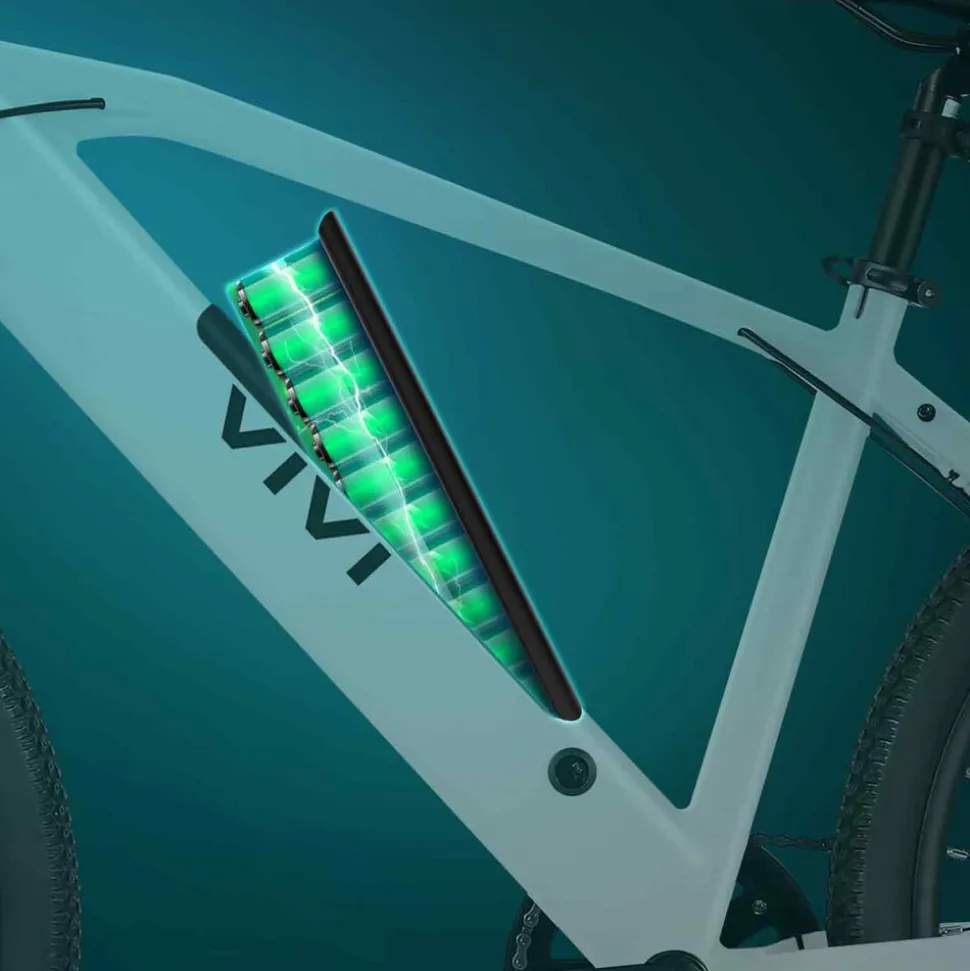 Rower elektryczny MTB Vivi, 26'', biały