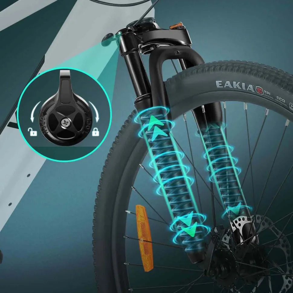 Rower elektryczny MTB Vivi, 26'', biały