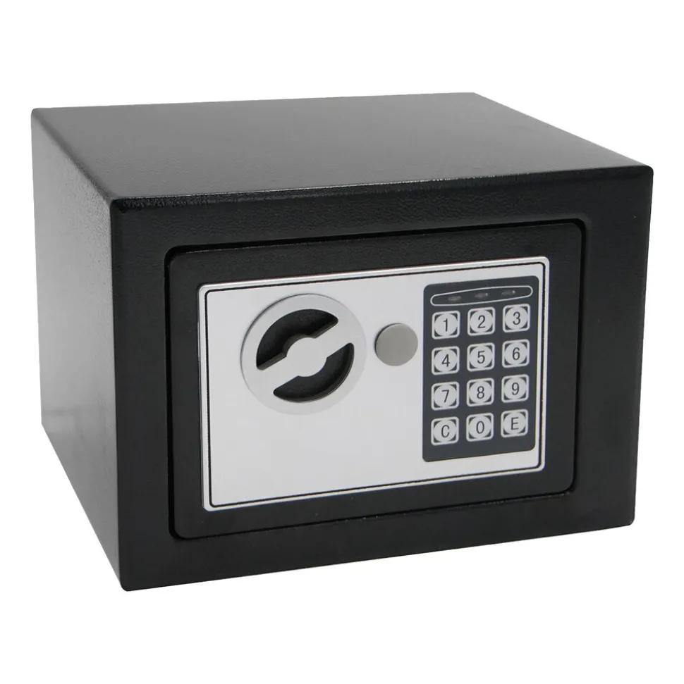 Sejf elektroniczny Tracer Compact Guard, czarno-stalowy