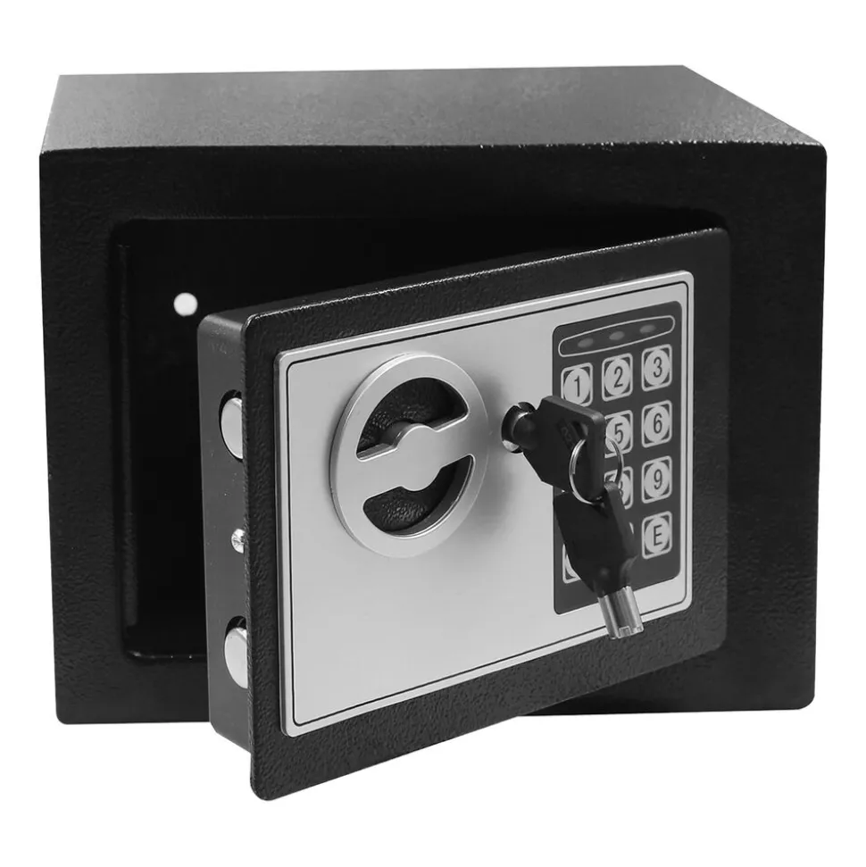 Sejf elektroniczny Tracer Compact Guard, czarno-stalowy