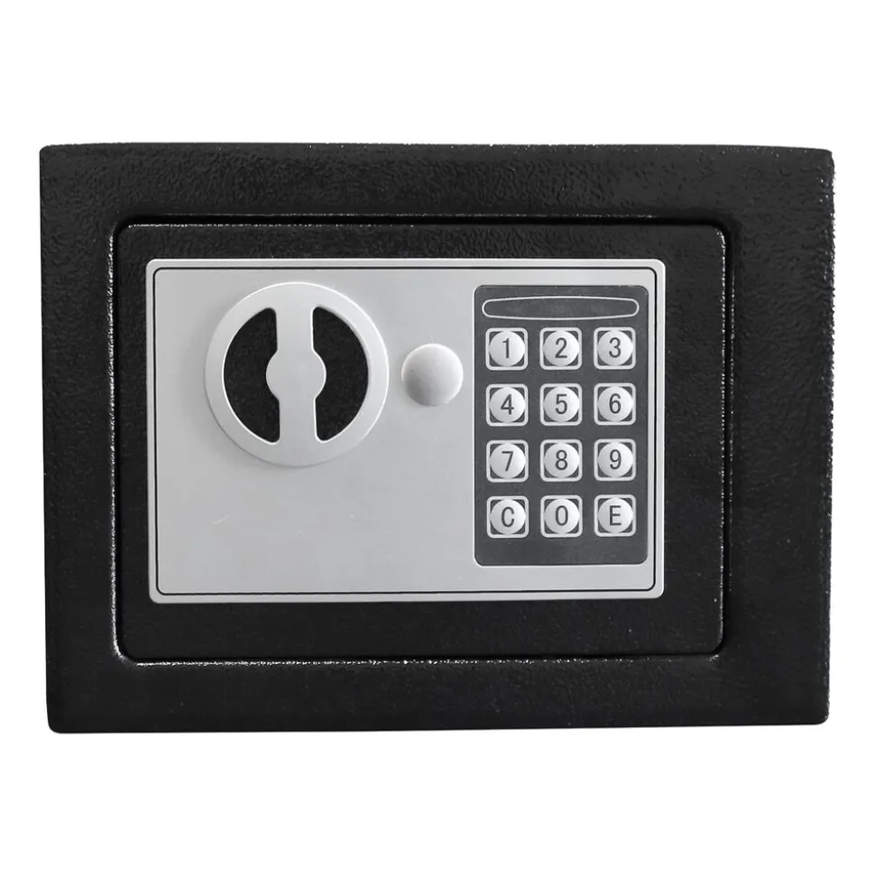 Sejf elektroniczny Tracer Compact Guard, czarno-stalowy