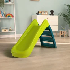 Składana zjeżdżalnia Palplay, 131,5 x 48,5 x 72 cm, turkusowo-zielona