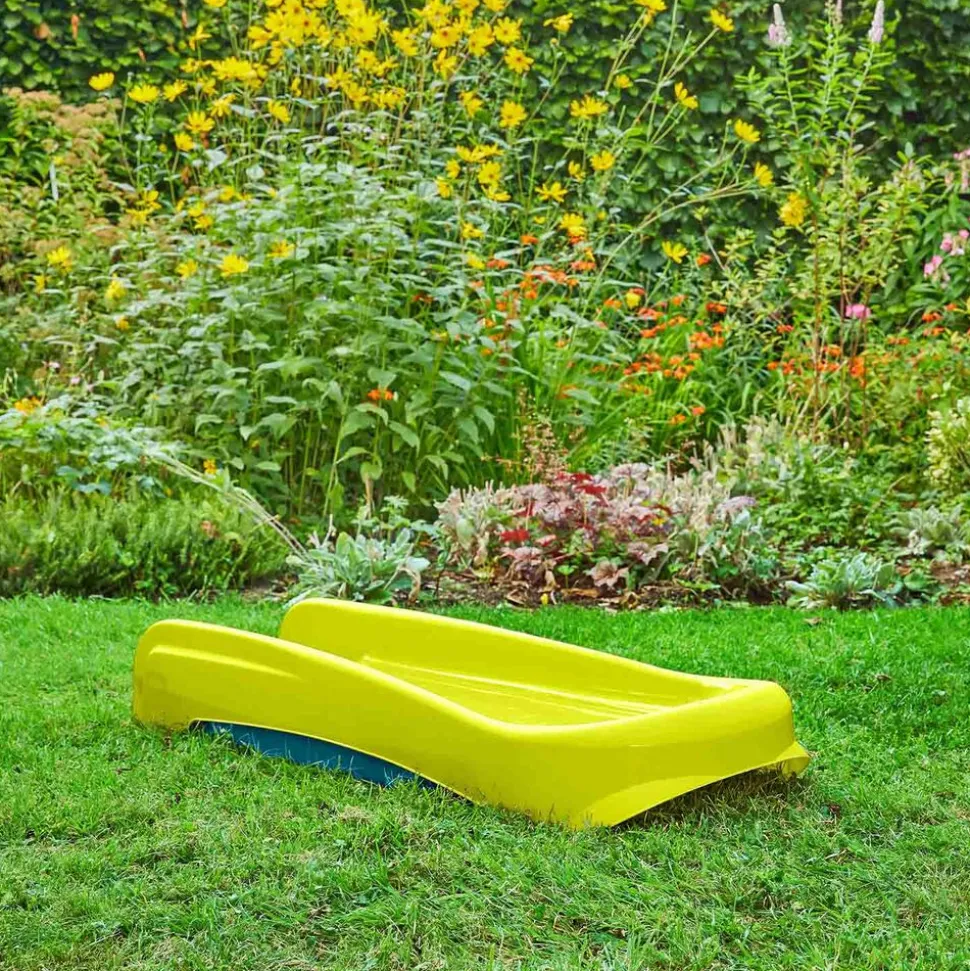 Składana zjeżdżalnia Palplay, 131,5 x 48,5 x 72 cm, turkusowo-zielona
