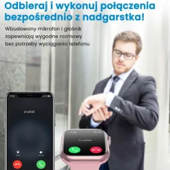 Smartwatch Extralink Lifestyle Watch9, 2 opaski, różowy