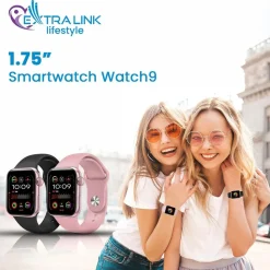Smartwatch Extralink Lifestyle Watch9, 2 opaski, różowy