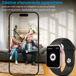 Smartwatch Extralink Lifestyle Watch9, 2 opaski, różowy