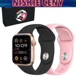 Smartwatch Extralink Lifestyle F89, 2 opaski, złoty