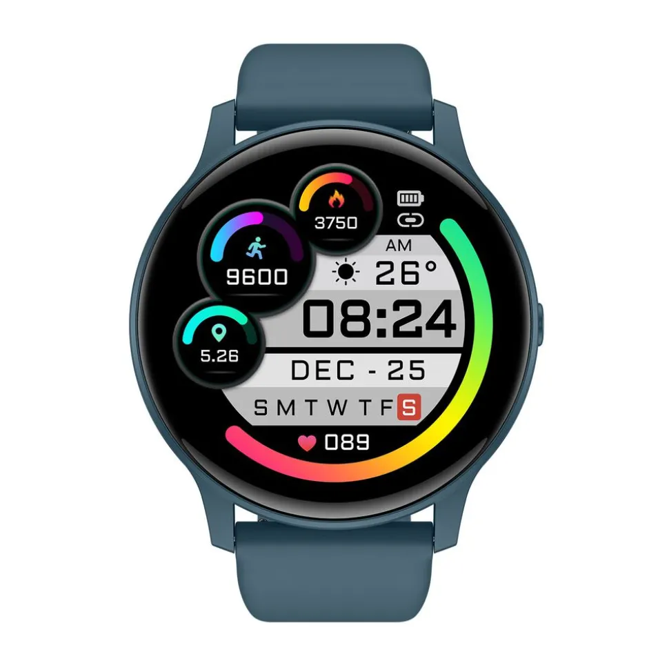 Smartwatch Iutech S40, 1,3”, wodoodporny, niebieski
