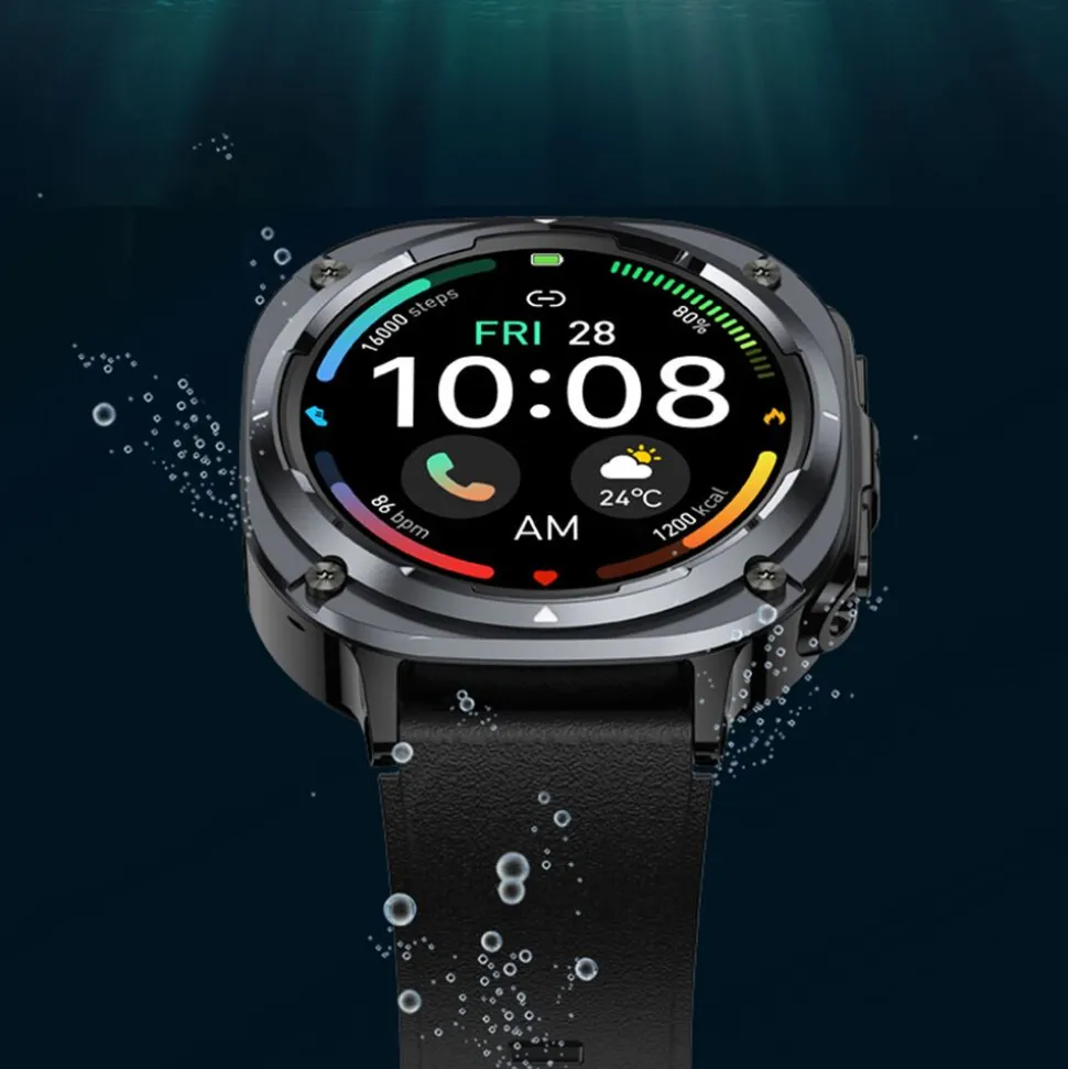 Smartwatch Iutech S90Z, 1,39", wodoodporny, czarny