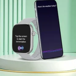 Smartwatch sportowy Imiki ST2, funkcja rozmów, srebrny