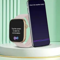 Smartwatch sportowy Imiki ST2, funkcja rozmów, złoty