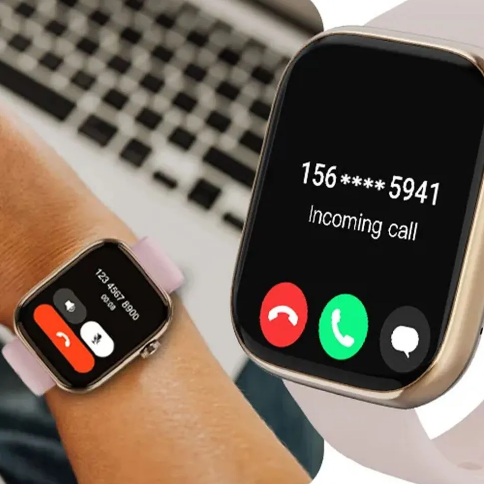 Smartwatch sportowy Imiki ST2, funkcja rozmów, złoty