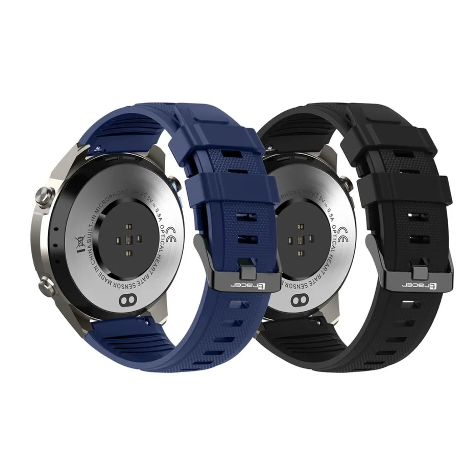 Smartwatch Tracer GP-Fit2, 1,43'', wodoodporny, 2 paski, czarny, granatowy