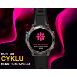 Smartwatch Tracer GP-Fit2, 1,43'', wodoodporny, 2 paski, czarny, granatowy