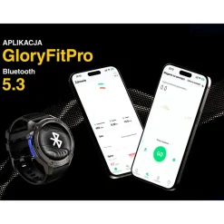 Smartwatch Tracer GP-Fit2, 1,43'', wodoodporny, 2 paski, czarny, granatowy
