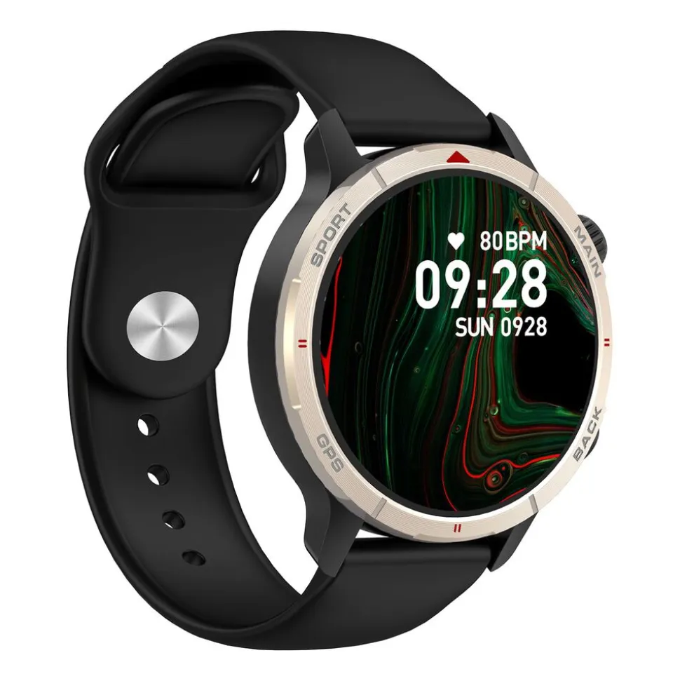 Smartwatch Tracer GP-Navi BK, wodoodporny, czarny