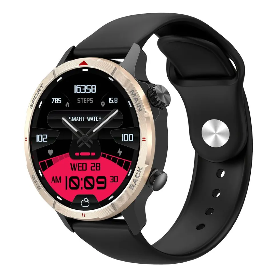 Smartwatch Tracer GP-Navi BK, wodoodporny, czarny