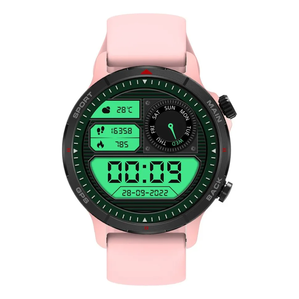 Smartwatch Tracer GP-Navi PK, wodoodporny, różowy