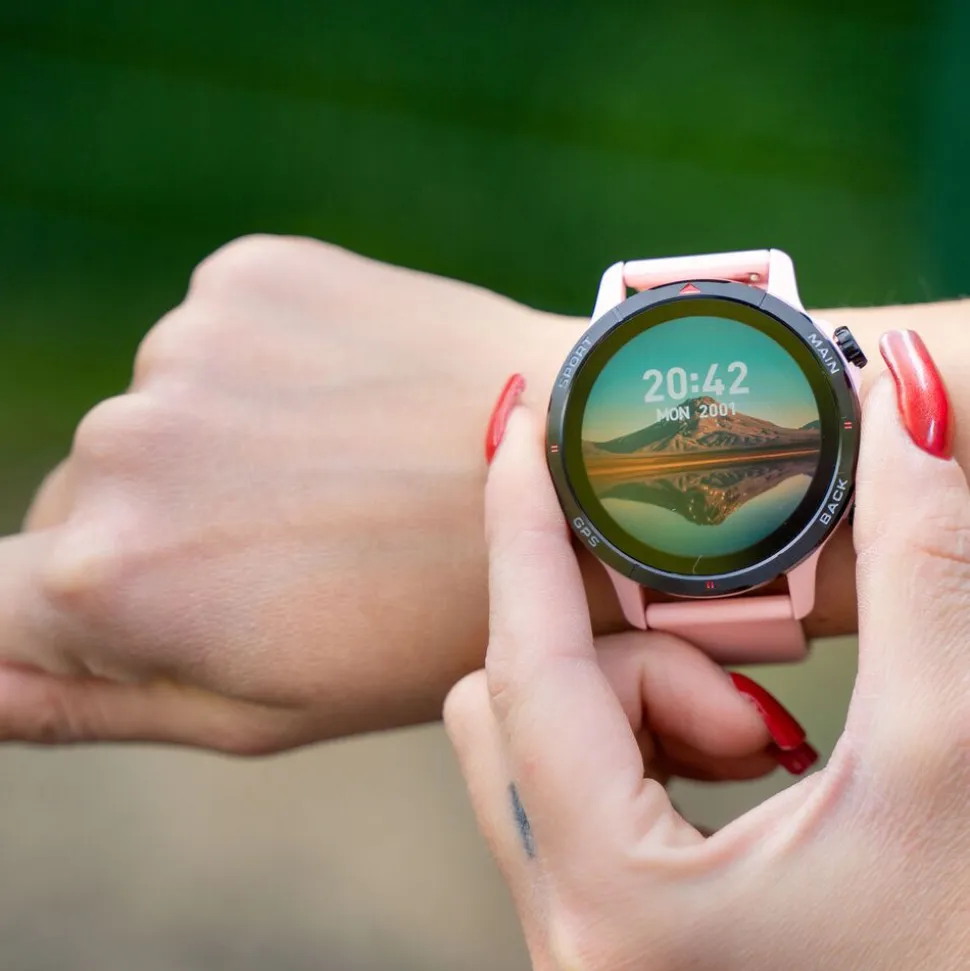 Smartwatch Tracer GP-Navi PK, wodoodporny, różowy