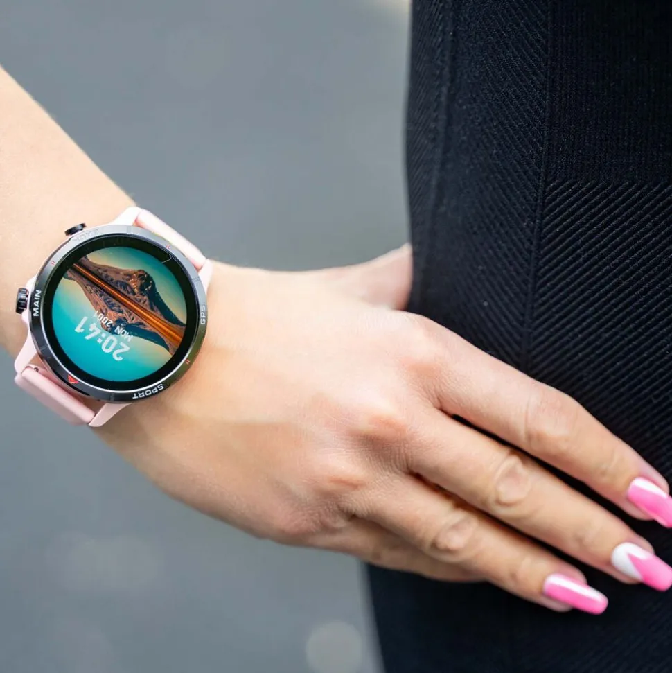 Smartwatch Tracer GP-Navi PK, wodoodporny, różowy