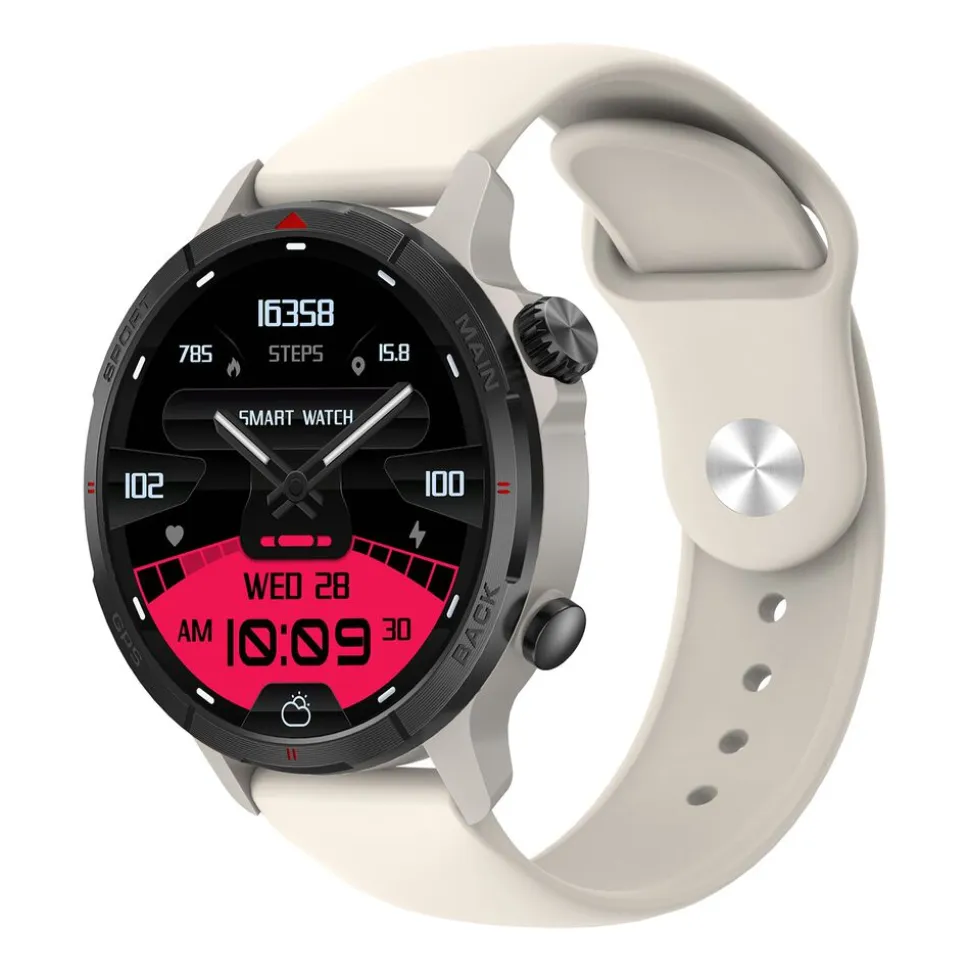 Smartwatch Tracer GP-Navi WH, wodoodporny, biały