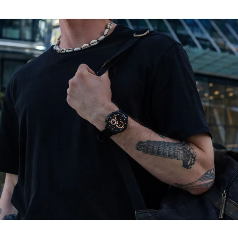 Smartwatch Tracer SM7 Shadow, Amoled, czarny