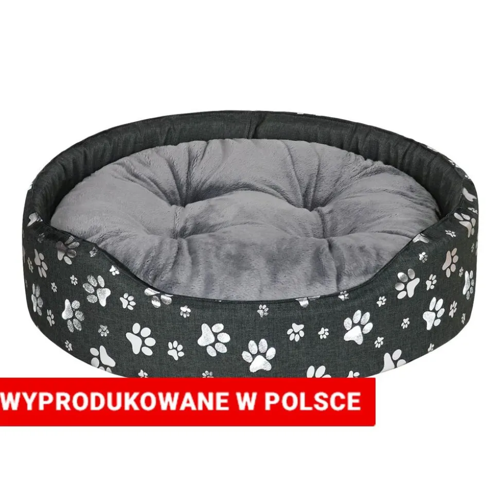 Sofa dla psa Dogguru Ruby King, łapki, czarna
