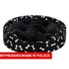 Sofa dla psa Dogguru Ruby King, kostki, czarna