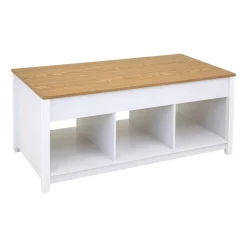 Stolik kawowy 48-62 x 50 x 105 cm Jumi, z podnoszonym blatem, biały