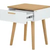 Stolik nocny Frisk 60 cm, biały