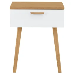 Stolik nocny Frisk 60 cm, biały