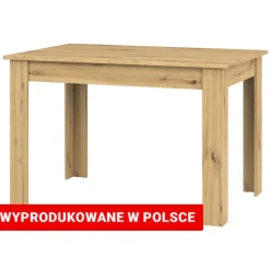 Stół rozkładany Meblomaster, 120-160 x 80 x 78 cm, dąb artisan, brązowy