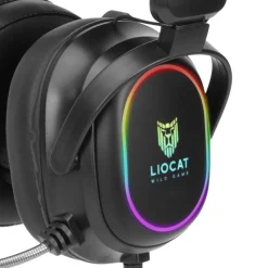 Słuchawki gamingowe Liocat HP 641 C, przewód 1,9 m, czarne
